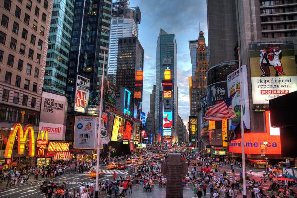 Znameniti Times Square v New Yorku