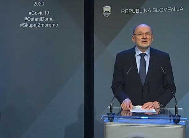 Jelko Kacin med včerajšnjim nagovorom