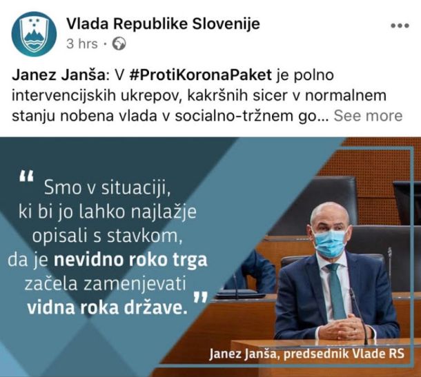 Popravljena objava vlade RS ... 