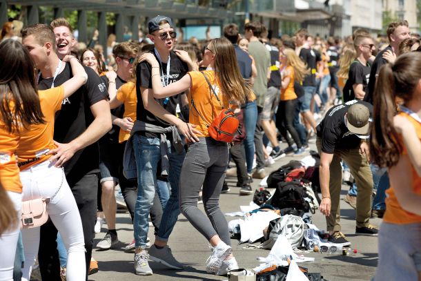 Maturantska četvorka v Ljubljani leta 2017