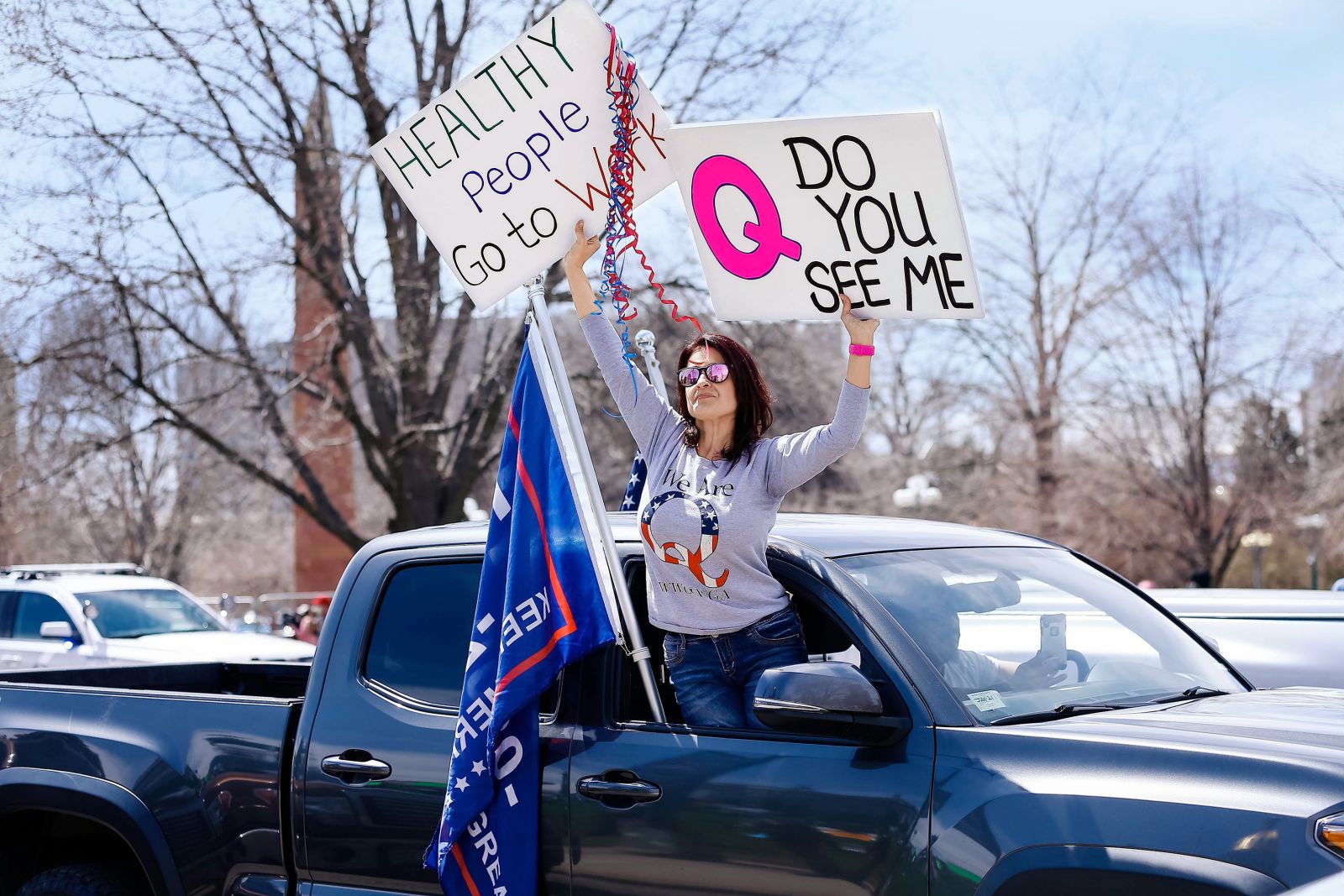Demonstracije Trumpovih pristašev v Denverju.