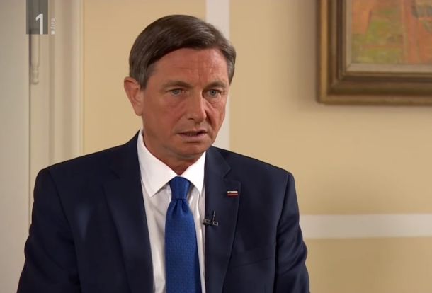 Borut Pahor v oddaji Politično s Tanjo Gobec na TV Slovenija