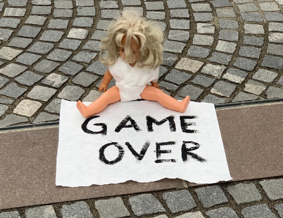 FOTOGALERIJA: Protest otroških igrač
