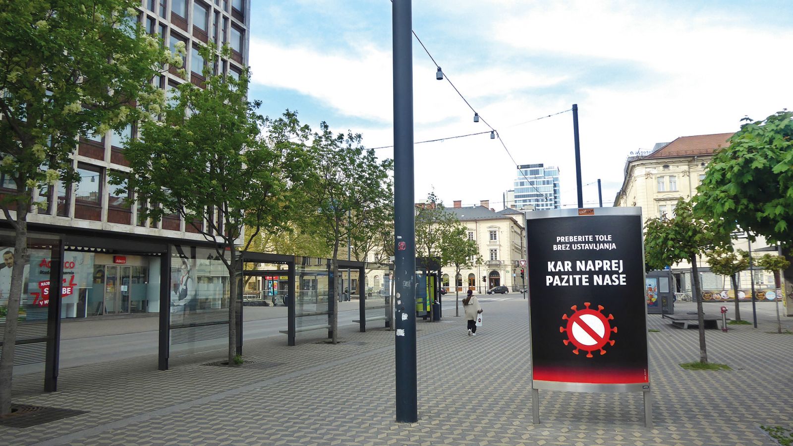 Plakat Koronavirus avtorja Mirka Ilića; TAM-TAM, LJ | Tomaž Drozg