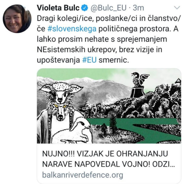 Tvit Violete Bulc