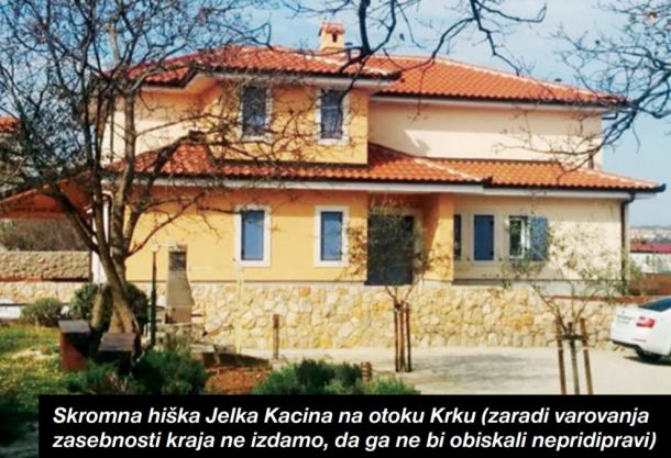 Skromna hiška Jelka Kacina na otoku Krku (zaradi varovanjazasebnosti kraja ne izdamo, da ga ne bi obiskali nepridipravi)