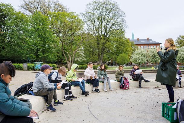 Če se le da, se pouk na Danskem izvaja na prostem: Osnovna šola v Kopenhagnu 