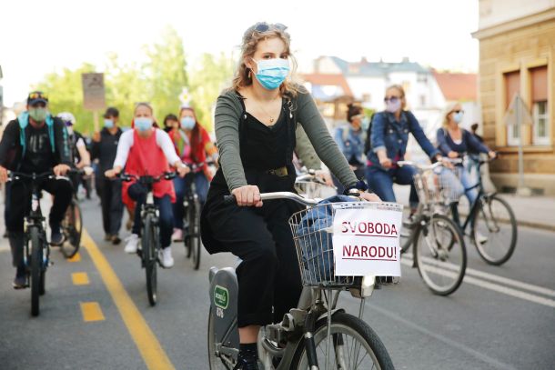 Svoboda, enakost in bratstvo – protest kolesarjev v Ljubljani 