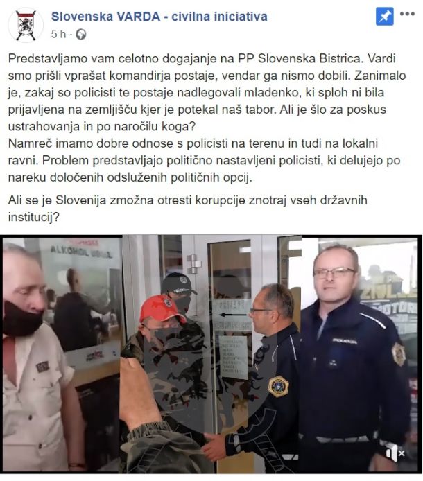 Današnja objava na družabnih omrežjih