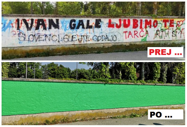 Čez noč izginil »Ivan Gale, ljubimo te«