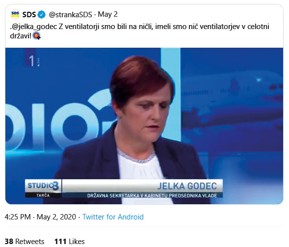 Zavajanje Jelke Godec