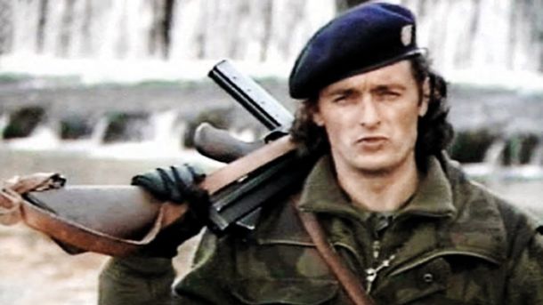 Marko Perković Thompson v videu Bojna Čavoglave iz leta 1992