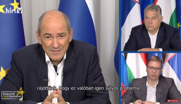 Janša, Orban in Vučić v današnji videorazpravi