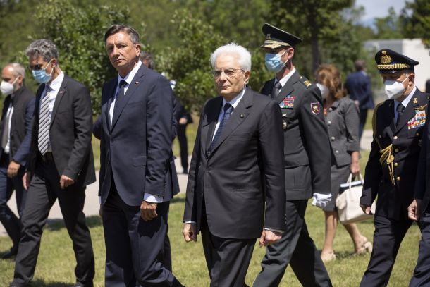 Pahor in Mattarella v Bazovici