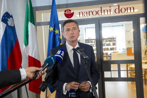 Predsednik republike Borut Pahor danes v Narodnem domu v Trstu