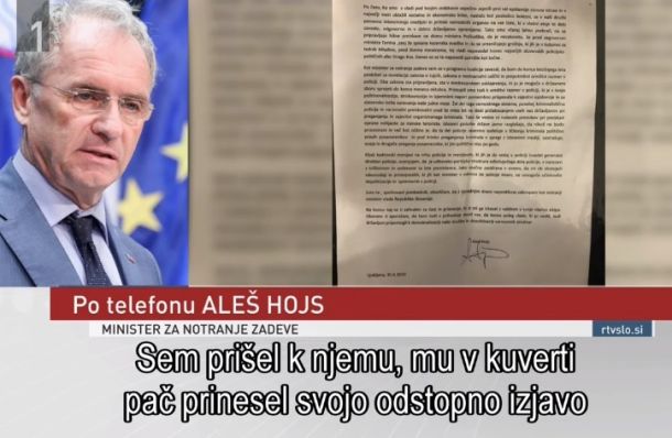 Aleš Hojs v izjavi za TV Slovenija