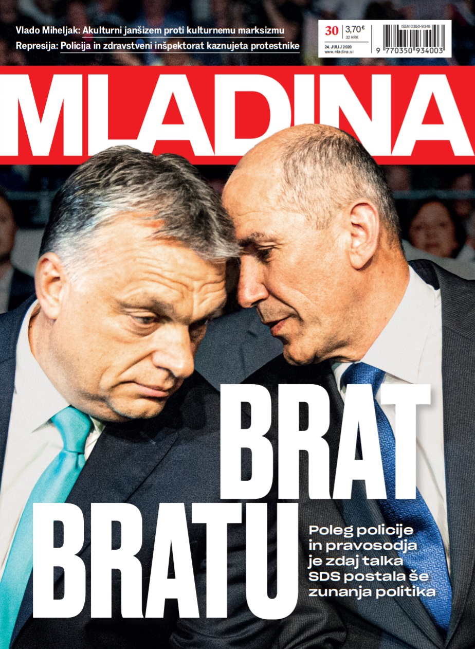 To je naslovnica jutrišnje Mladine