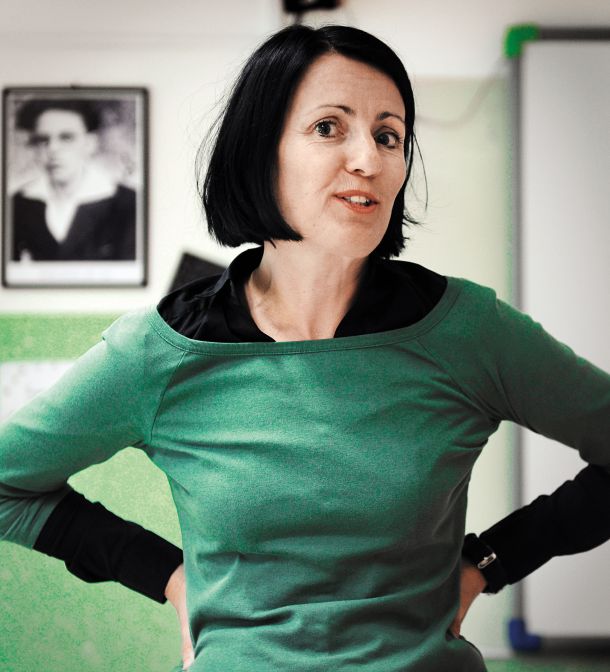 Bojana Potočnik, učiteljica slovenščine na OŠ Franja Malgaja Šentjur: „Ko učencem predstavljam klasike, poskušam najti vzporednice z današnjim svetom in razbiti stereotipe o pisateljih.“ 