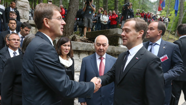 Miro Cerar in Medvedjev leta 2015