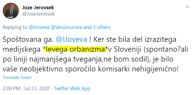 Jerovškova invencija levega orbanizma