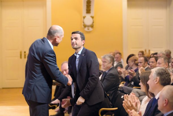 Premier Janez Janša in njegov minister Matej Tonin