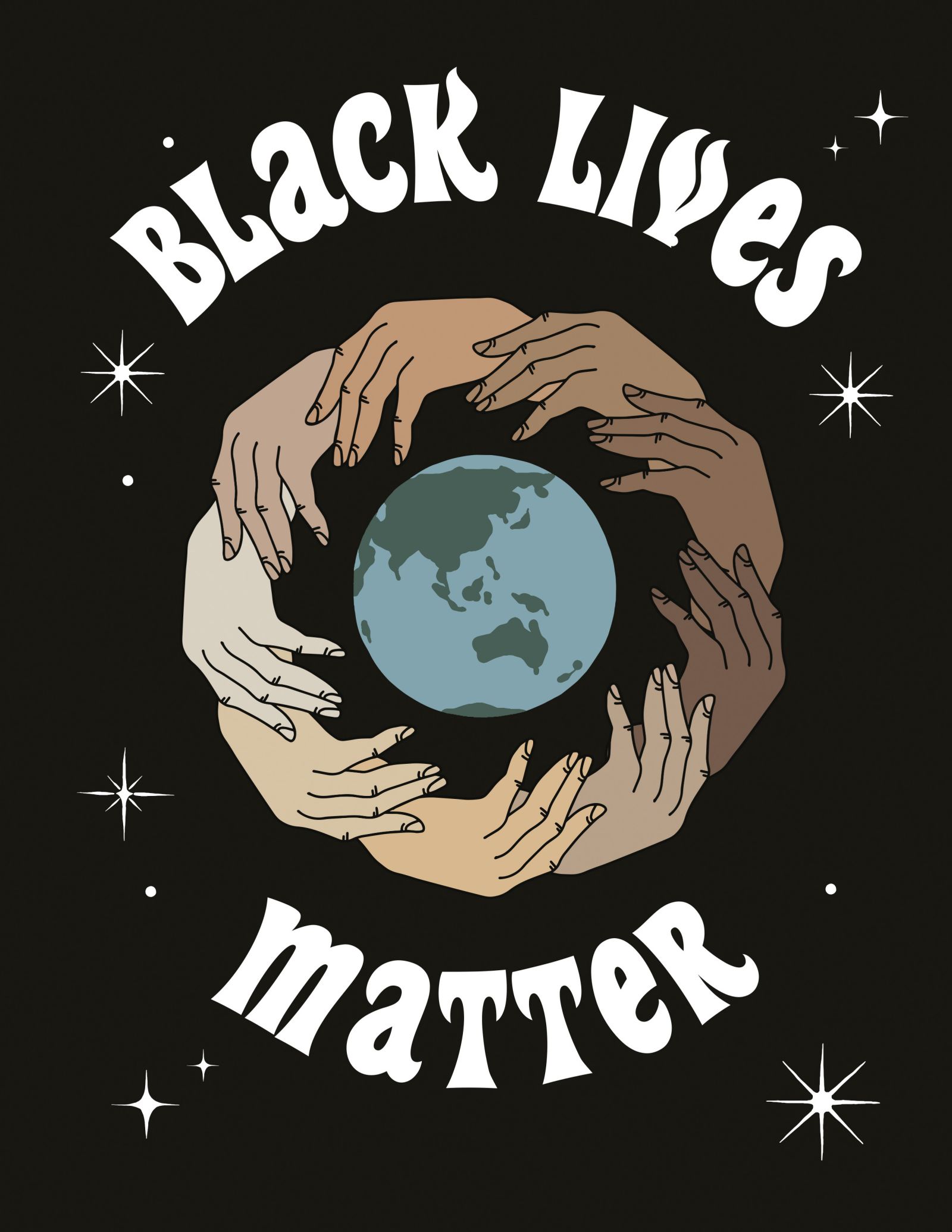 Serija plakatov, ki jih je Anja Šlibar ustvarila v podporo mednarodnemu gibanju Black Lives Matter in jih spletnemu občinstvu ponudila brezplačno.