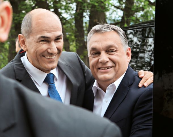 »Povej mi, s kom se družiš, in povem ti, kdo si.« - velika politična prijatelja Viktor Orbán in Janez Janša 