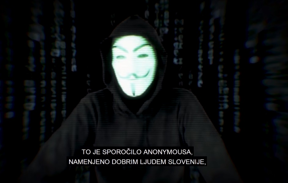 Anonymous v videosporočilu, ki je v nekaj dneh nabral že več kot 65.000 ogledov