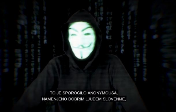 Anonymous v videosporočilu, ki je v nekaj dneh nabral že več kot 65.000 ogledov