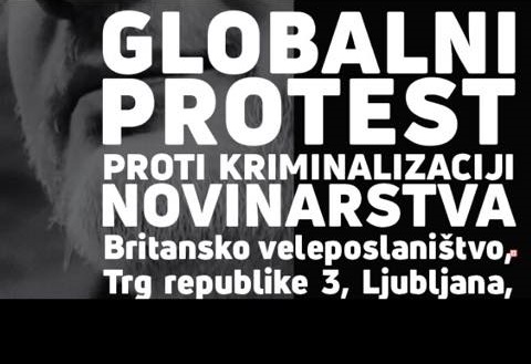 Danes ob 15. uri protest proti kriminalizaciji novinarstva