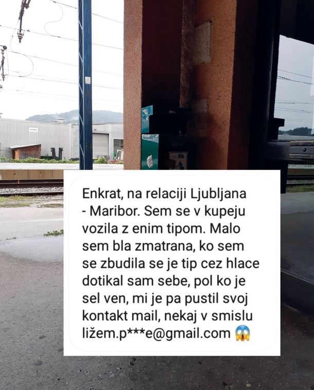 Eden izmed zapisov o tem, kaj se dogaja na vlakih