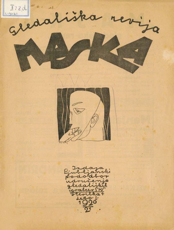 Naslovnica najstarejše Maske iz leta 1920