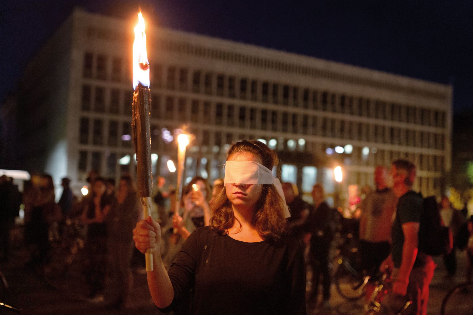 Tradicionalni petkov protivladni protest, 11. september, Trg republike, Ljubljana | Luka Dakskobler