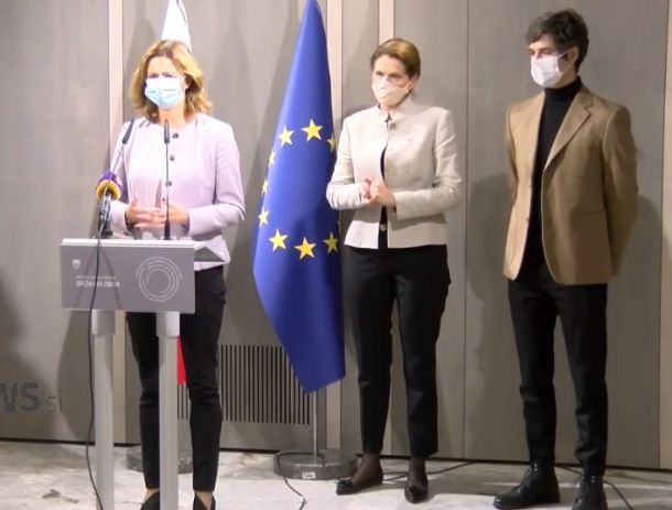 Tanja Fajon, Alenka Bratušek, Luka Mesec