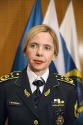 Tatjana Bobnar, odstavljena generalna direktorica policije. Oditi je morala zato, ker se je uprla zahtevam poslanca SDS Žana Mahniča po vpogledu v delo kriminalistov.