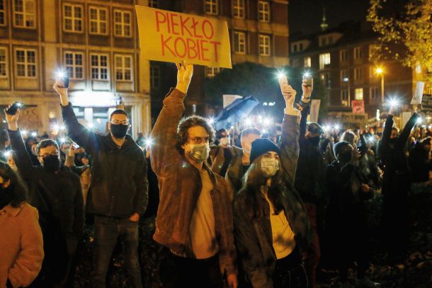 Pekel za ženske: Demonstracije v Gdansku