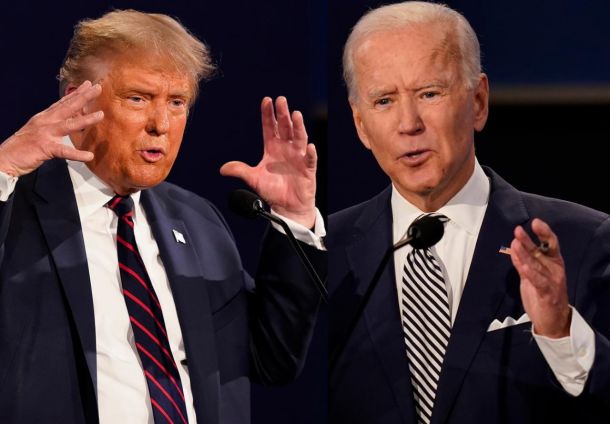 Donald Trump in Joe Biden / Patrick Semansky / Supplier NTB