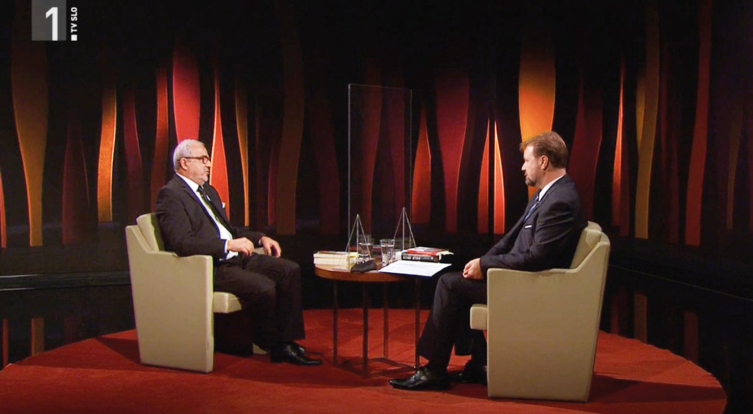 Pričevalec Igor Omerza pri Jožetu Možini