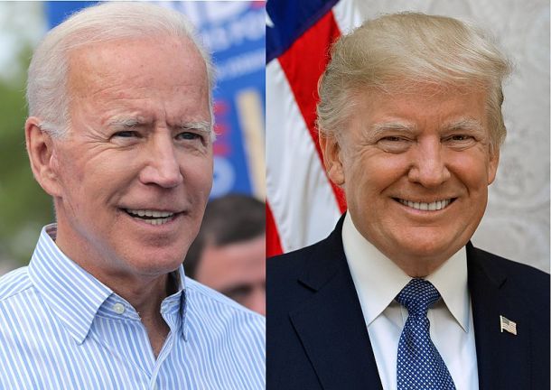 Novoizvoljeni (Joe Biden) in zaenkrat še aktualni predsednik ZDA (Donald Trump)