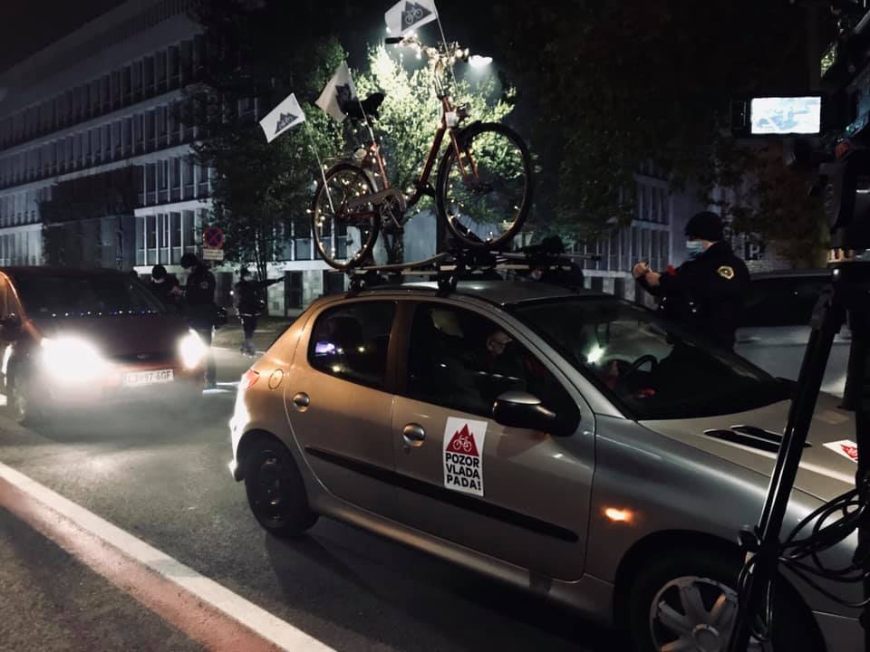 Šubičeva ulica v Ljubljani pred parlamentom