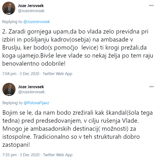 Jerovšek o levici, ki je na stalni preži