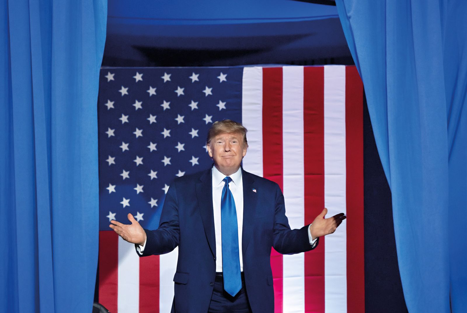 Donald Trump na predvolilnem shodu v Millwaukeeju v zvezni državi Wisconsin