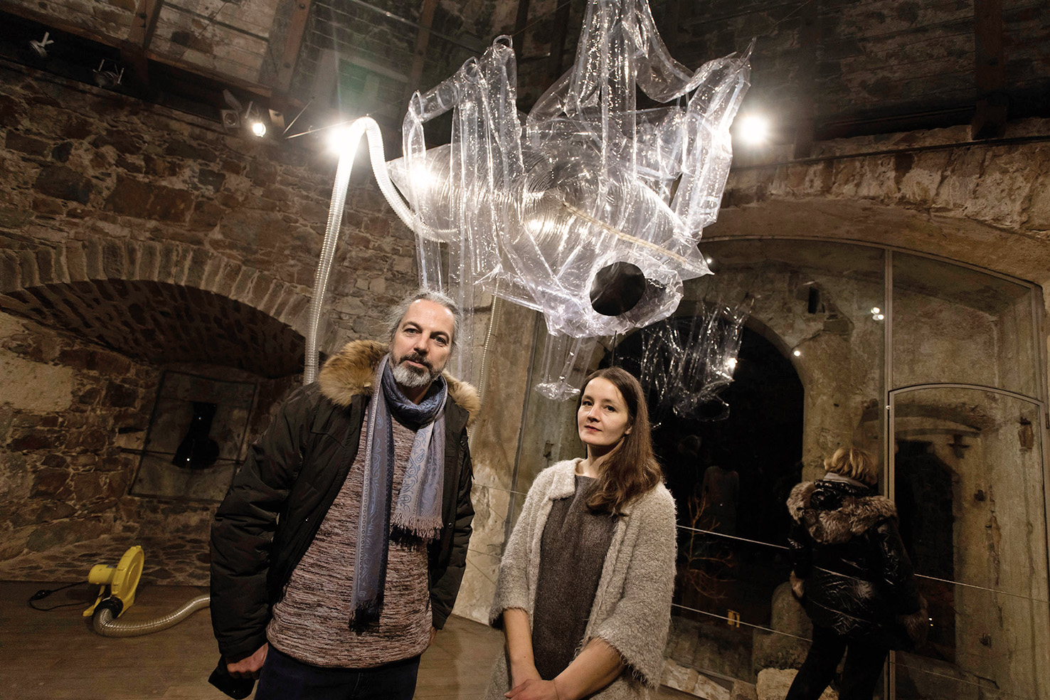 Nina Koželj: Ostani tako dolgo, kot želiš; Vasja Nagy-Hofbauer in avtorica, Peterokotni stolp, LJ | Nada Žgank