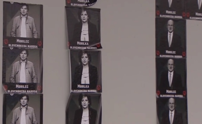 Nalepke, ki jih preiskuje policija