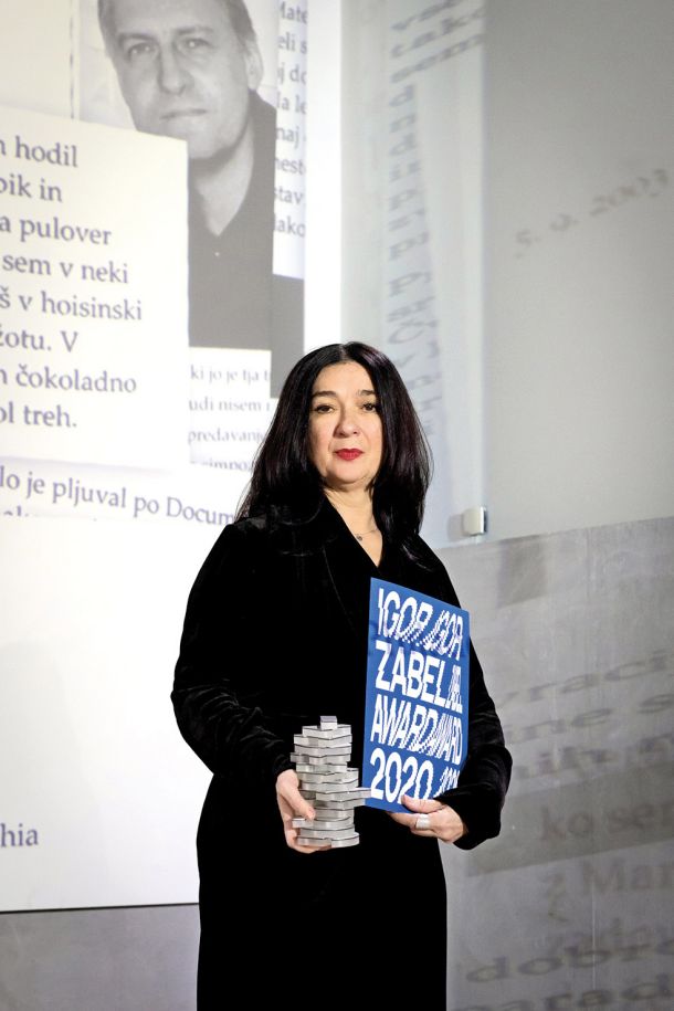 Prejemnica Zdenka Badovinac, nagrada Igorja Zabela 2020, Moderna galerija, LJ