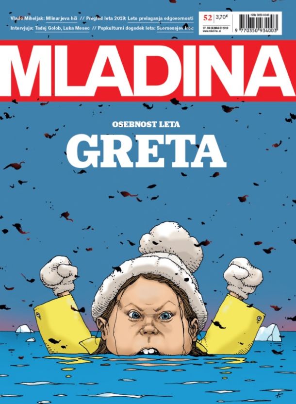 Greta Thunberg je bila leta 2019 tudi Mladinina osebnost leta