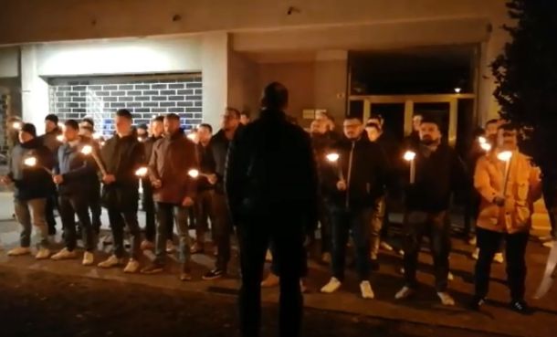 Zbor ene od skrajno desnih skupin CasaPound