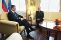 Odhajajoča hrvaška predsednica Kolinda Grabar-Kitarović si je za zadnji uradni obisk izbrala Slovenijo oziroma predsednika Boruta Pahorja 