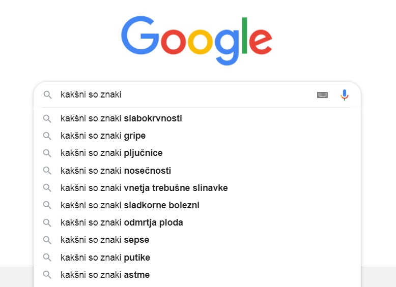 »Ne googlajte nikoli, kadar vas kaj skrbi«
