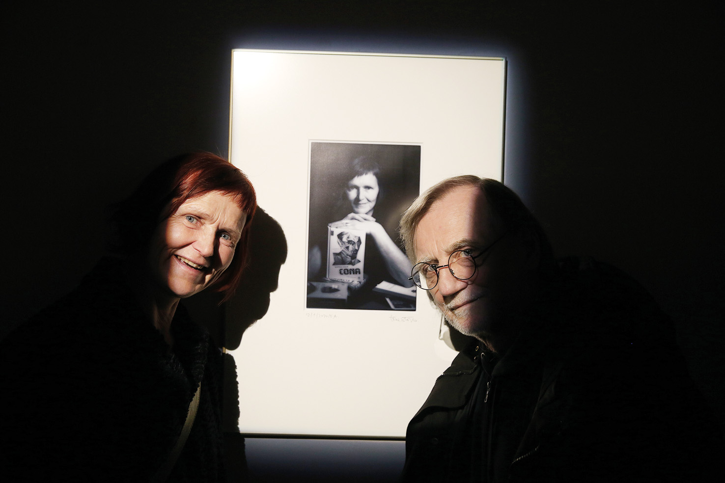 Tone Stojko: Portreti Prešernovih nagrajencev 2020; Suzana Koncut in avtor, Galerija Prešernovih nagrajencev, KR | Borut Krajnc